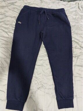 Lacoste Men’s Drawstring Sweatpants Navy Blue Size XXL
